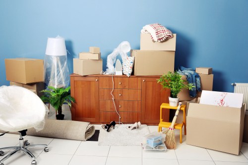 Removal team handling a residential move in Hammersmith