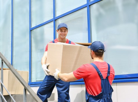 Local house removals team assisting with a move in West London