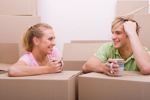 Van and mover handling a flat move in Hammersmith