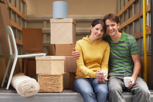 Careful packing materials used during Hammersmith removals