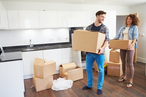 Careful furniture protection during a residential removal