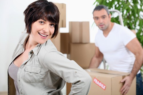 Packing and loading items for a local West London relocation
