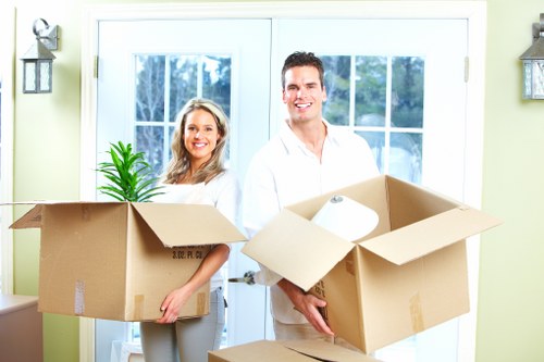 Example of a busy Hammersmith property move with furniture