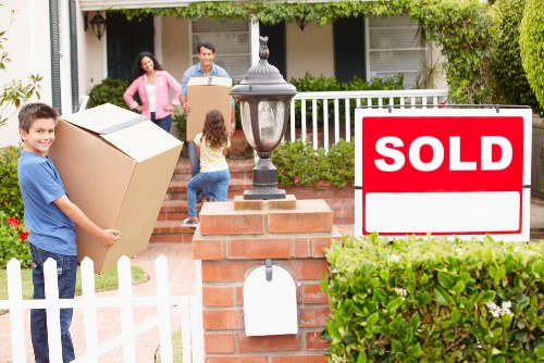 Packed household items ready for a scheduled removal service