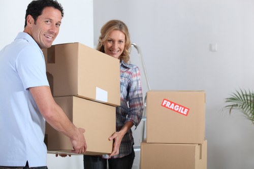 Charity donation items prepared during a Hammersmith removals project
