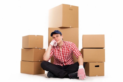 Terms page section with legal clauses for moving and disposal services