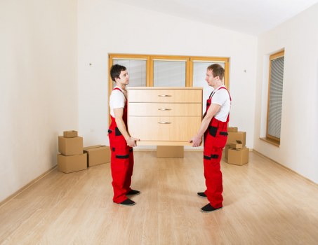 Local moving van helping with furniture transport in Hammersmith